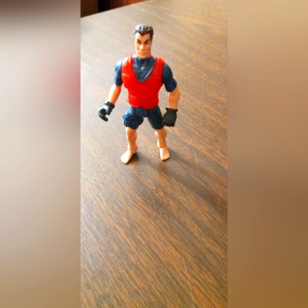 Adventure lifeguard Action Figure Toy - Red Vest, Blue Outfit